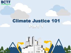 Climate Justice 101