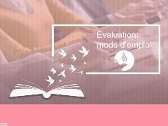 Evaluation mode d'emploi