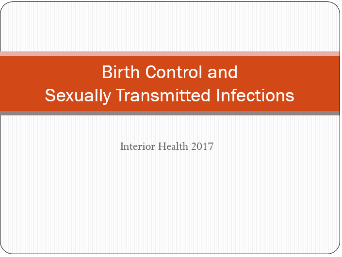 Birth Control and Sexually Transmitted Infections