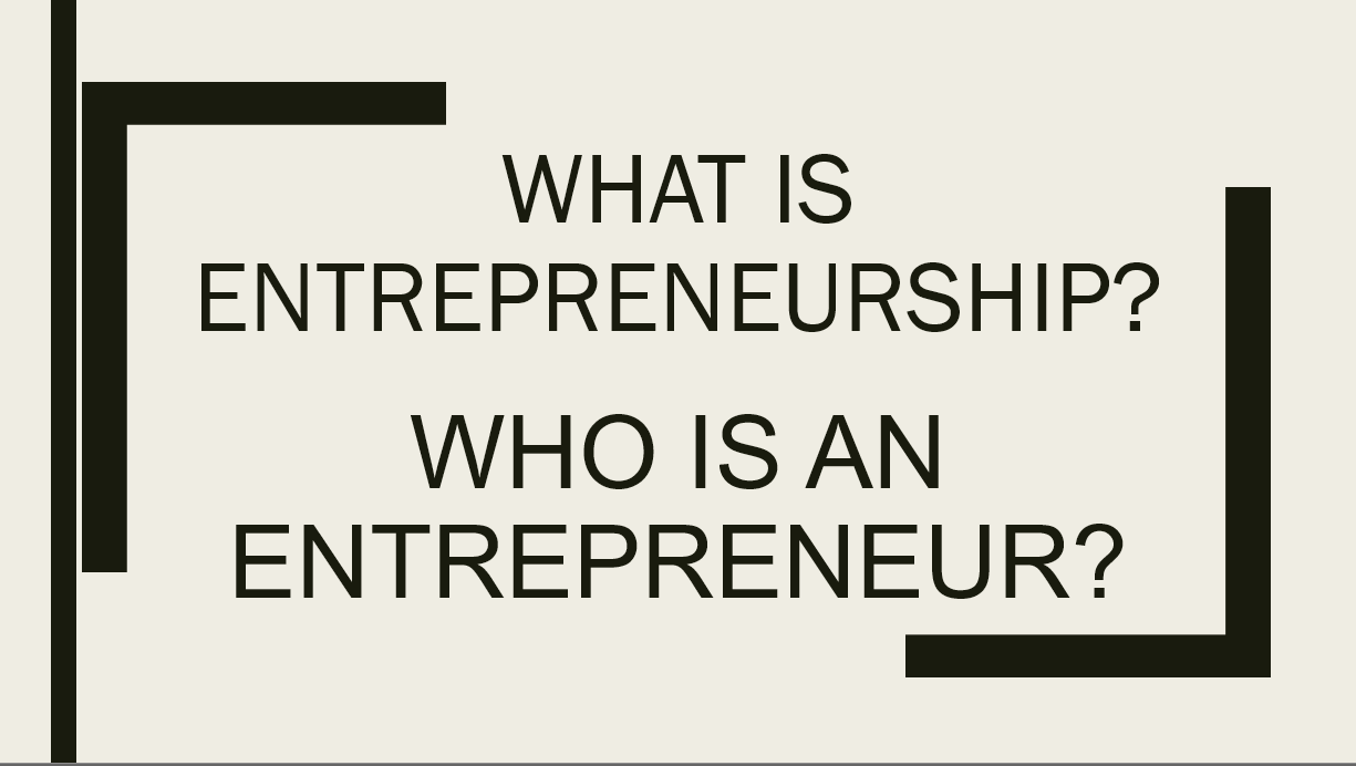 Introductions and Entrepreneurship