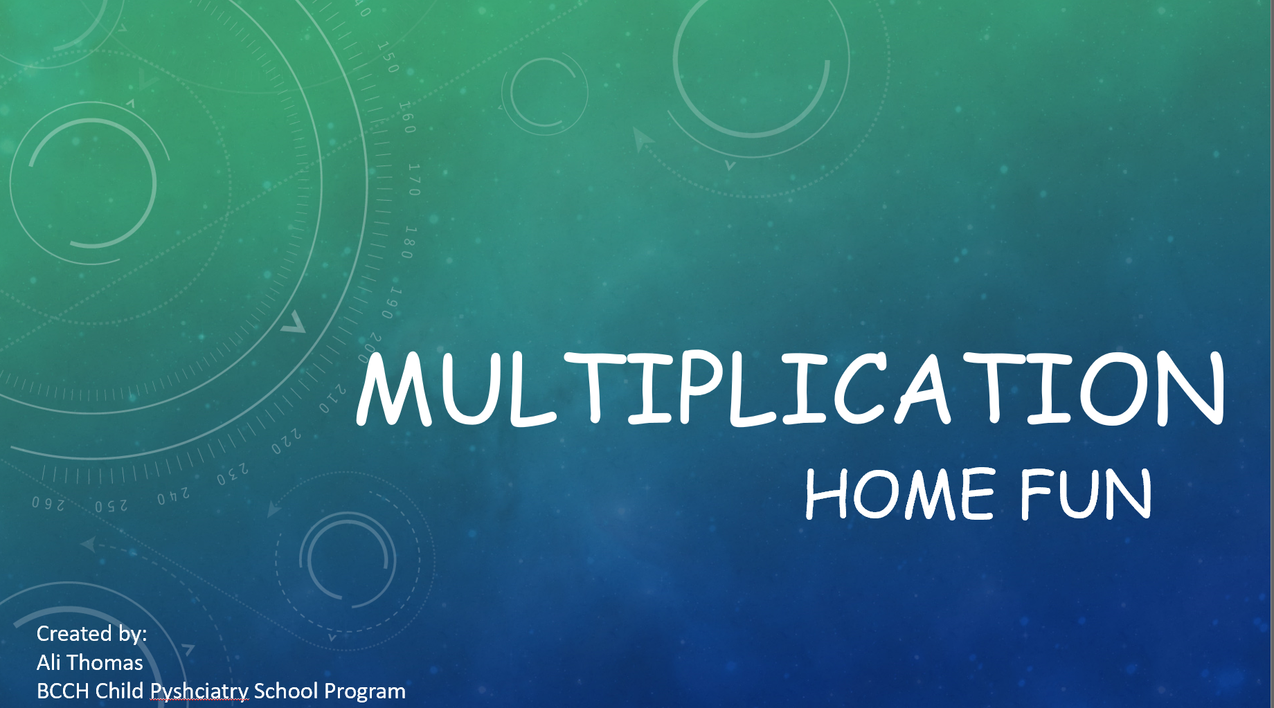 Multiplication Facts